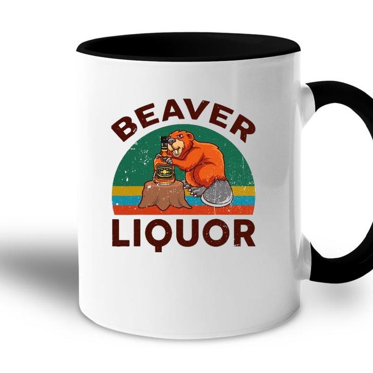 Funny Beaver Liquor For Liqueur Beer Drinking Lover Accent Mug
