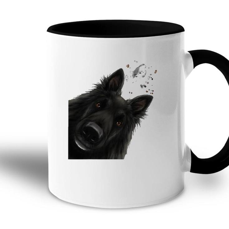 Funny Curious Belgian Shepherd Dog Groenendael Accent Mug