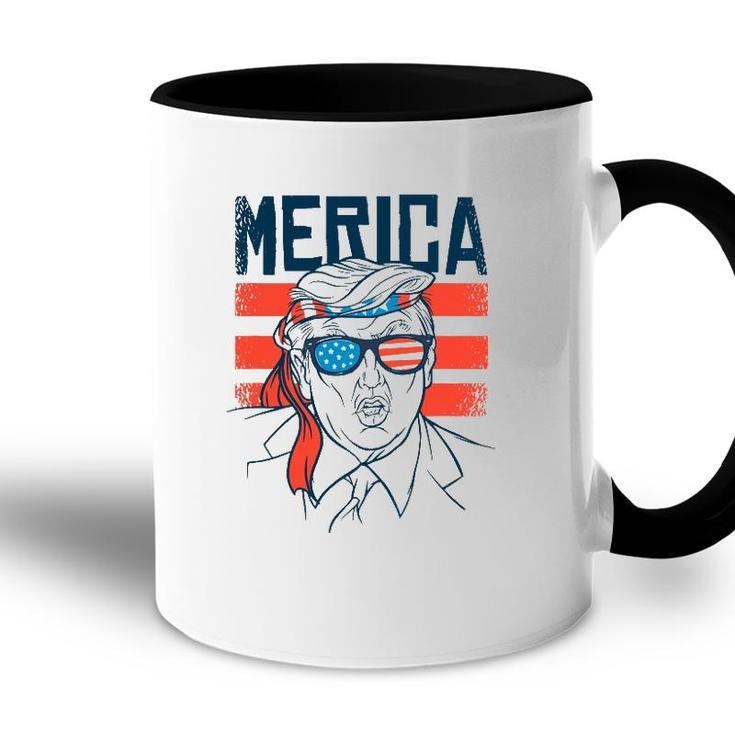Funny Donald Trump 4Th Of July Independence Day America Flag Accent Mug