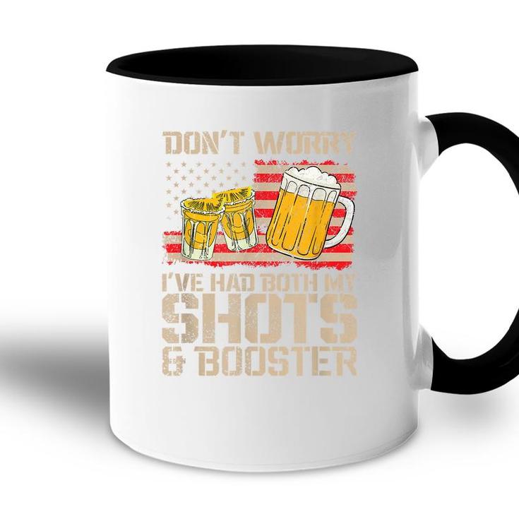 Funny Had My 2 Shots Dont Worry Had Both My Shots Tequila  Accent Mug