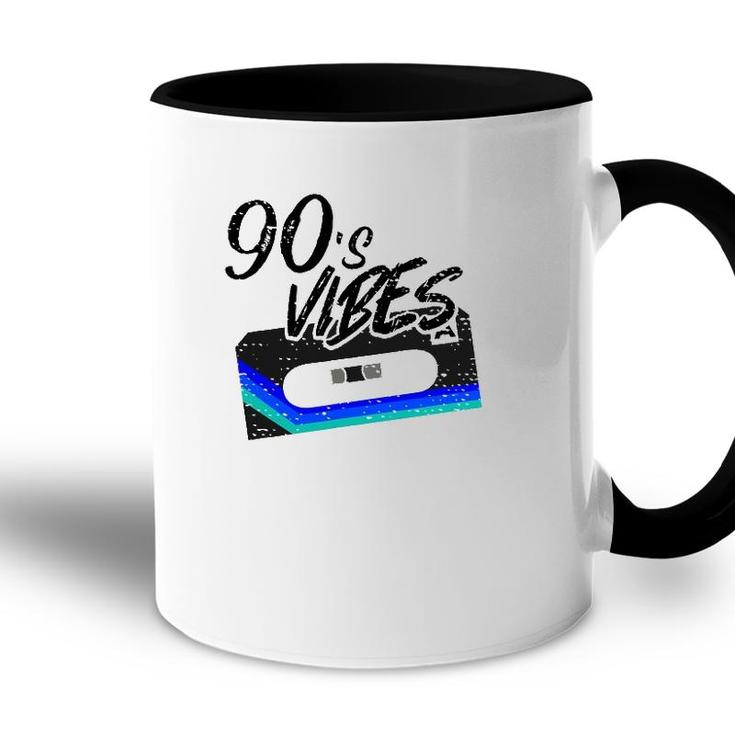 Funny Vintage 90S Vibe Party Compact Cassette Tape Stereo Accent Mug