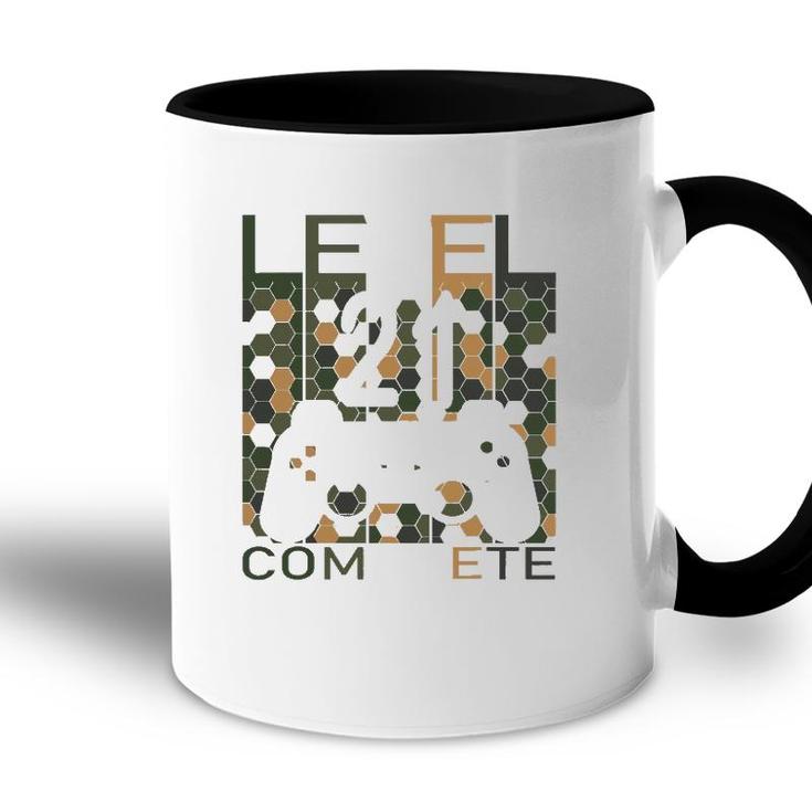 Gaming 21 Years Old Lvl 21 Complete 2001 Level 21 Ver2 Accent Mug
