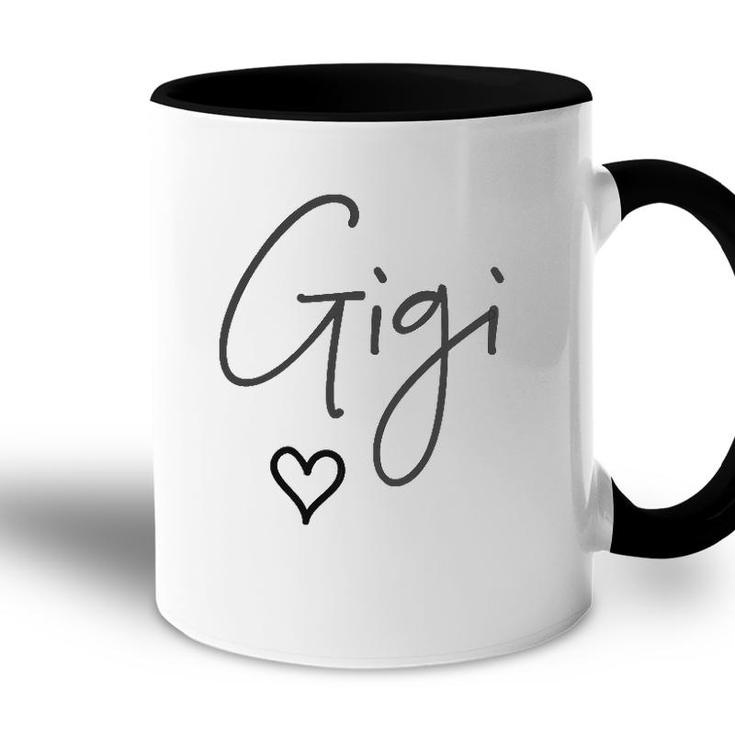 Gigi Heart For Women Christmas Gift For Grandma Accent Mug