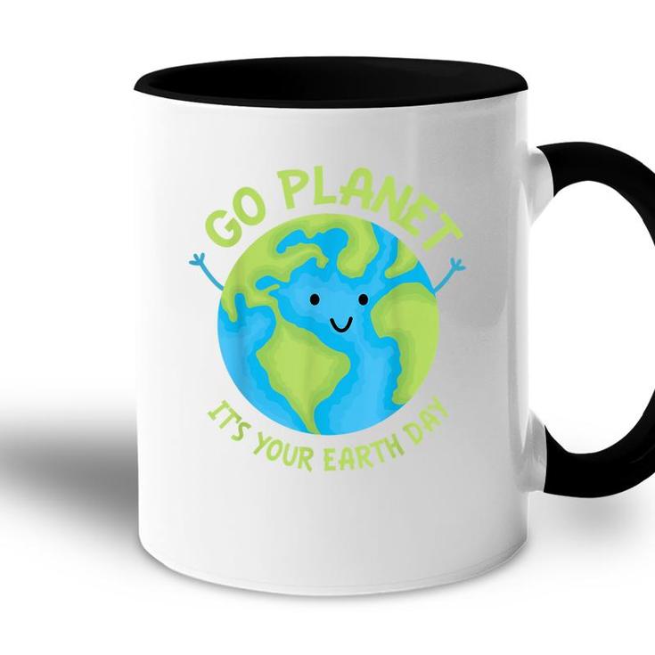 Go Planet Its Your Birthday Kawaii Cute Earth Day Boys Girls  Accent Mug