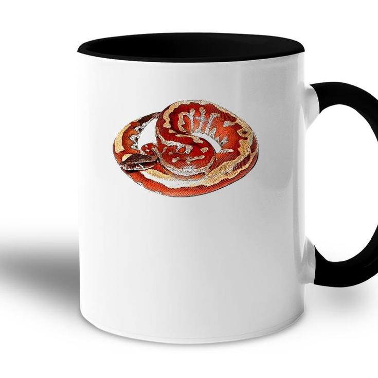 Gorgeous Snake Herpetologist Gift Red Blood Python Accent Mug