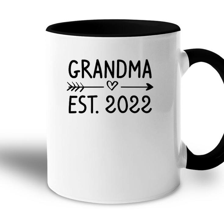 Grandmother First Time Grandma Promoted To Grandma Est 2022  Accent Mug