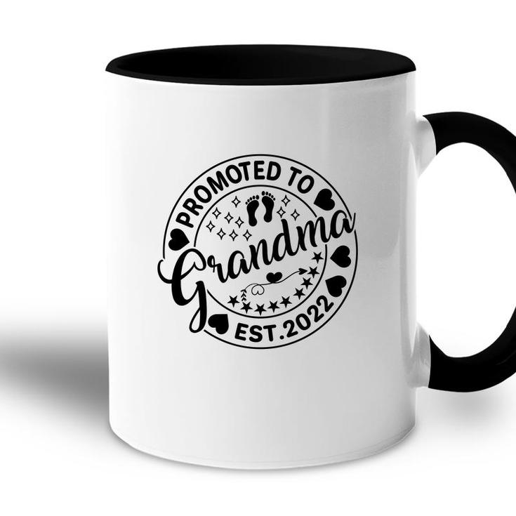 Happy Mothers Day Promoted To Grandma 2022 Circle Great Accent Mug