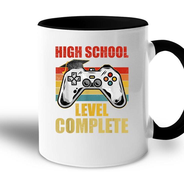 High School Level Complete Gamer Class Of 2022 Graduation  Accent Mug
