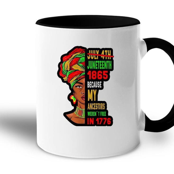 July 4Th Juneteenth 1865 Present For African American Accent Mug