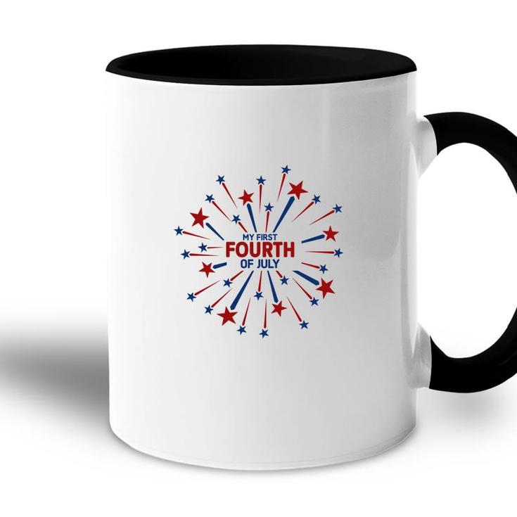 July Fourth July Independence Day Stars Circle 2022 Accent Mug