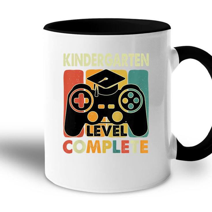 Kids Kids Kindergarten Level Complete Graduation Gamer Boys  Accent Mug