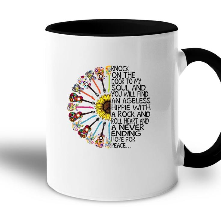 Knock On The Door To My Soul Funny Hippie Accent Mug