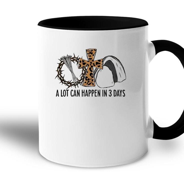 Leopard A Lot Can Happen In 3 Days Jesus Easter Christian Accent Mug