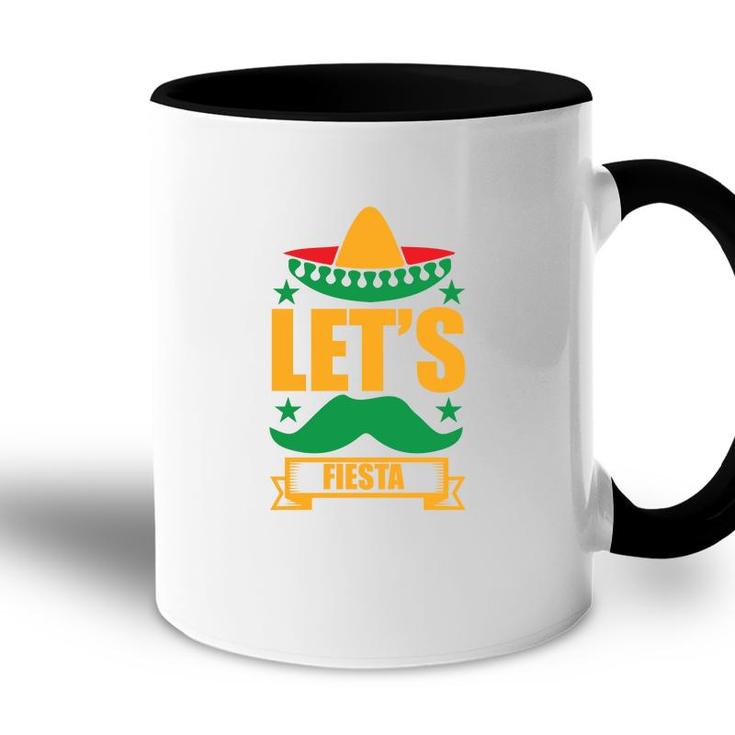 Lets Fiesta Banner Decoration Gift For Human Accent Mug