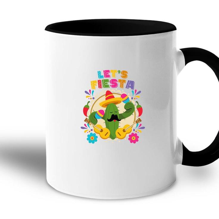 Lets Fiesta Catus Decoration Gift For Human Accent Mug