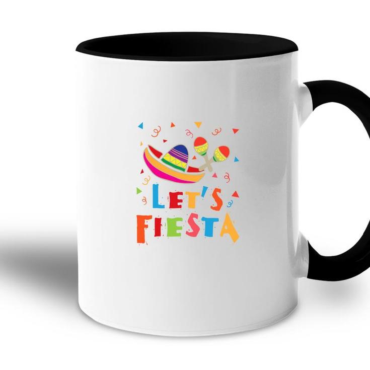 Lets Fiesta Colorful Great Decoration Gift For Human Accent Mug