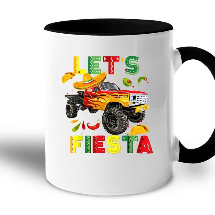Lets Fiesta Monster Truck Happy Cinco De Mayo Costume  Accent Mug