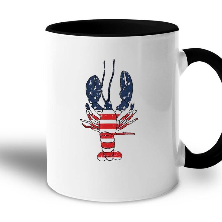 Lobster 4Th Of July American Flag Sea Ocean Lover Patriotic  Accent Mug