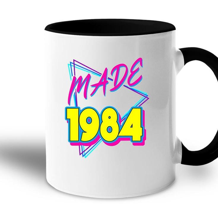 Made In 1984 38Th Birthday Retro 38 Years Old Vintage 80S Accent Mug