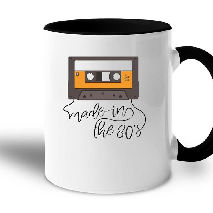 Made In The 80S Cassette Tape Accent Mug