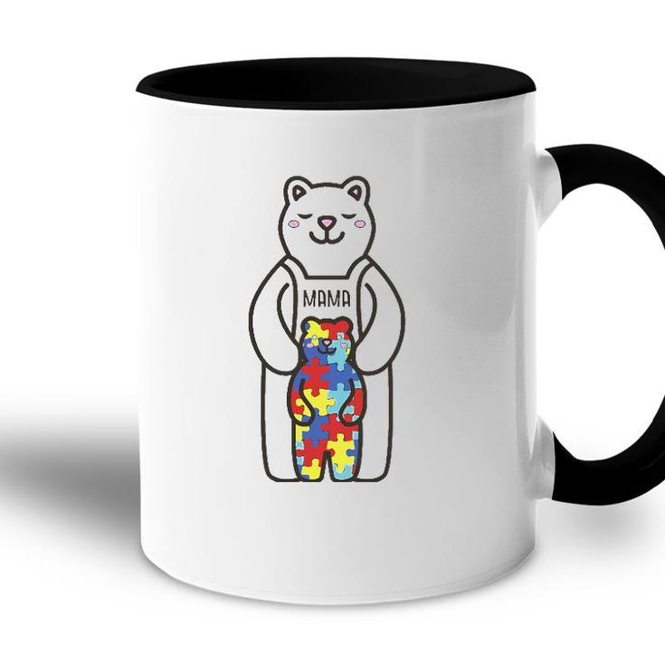 Mama Bear  Autism Awareness Mothers Day Womens Gift Accent Mug