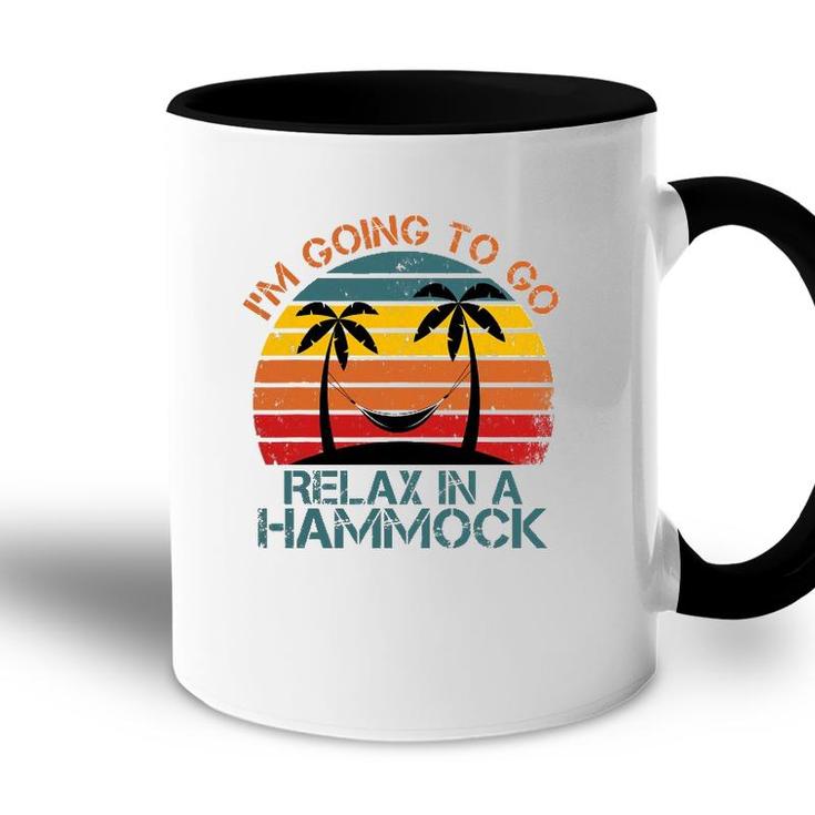 Mens Funny Sunset Hammock Quote Summer Beach Party Cool Hammock Accent Mug