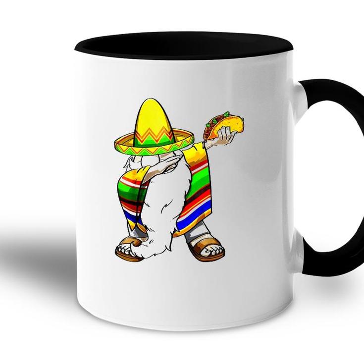 Mexican Dabbing Gnome Cinco De Mayo Poncho Sombrero Taco Accent Mug