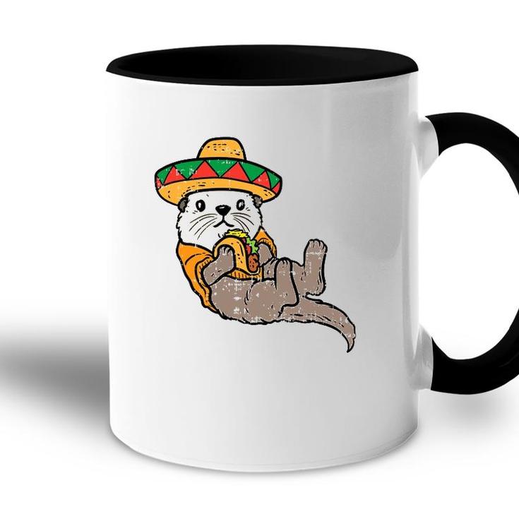 Mexican Otter Sombrero Taco Cinco De Mayo Fiesta Animal Accent Mug