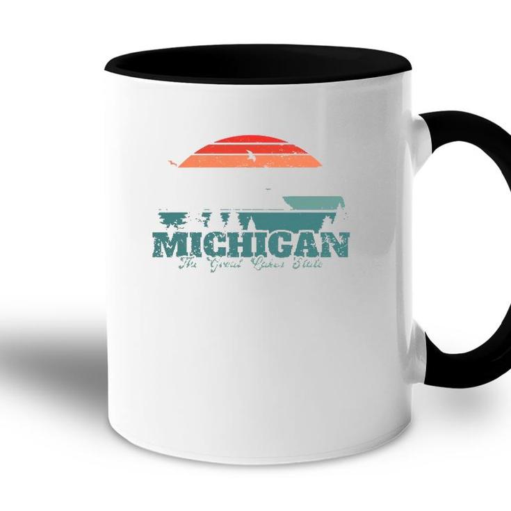 Michigan The Great Lakes State Proud Michigander Accent Mug