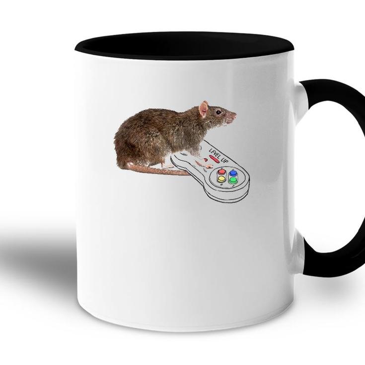 Mouse Rat Tee Gamer Playing Video Game Lover Mouse Pet Rat Accent Mug