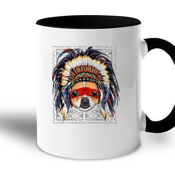 Native Indian Chihuahua Native American Indian Dog Lovers Accent Mug