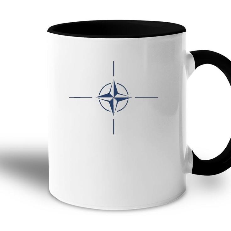Nato Insignia Allied Forces Wind Rose Accent Mug