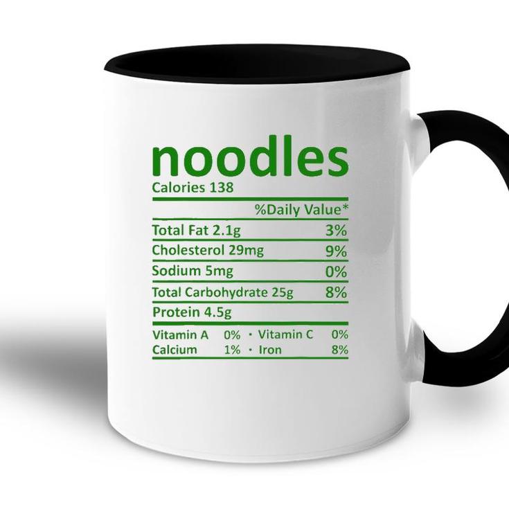 Noodles Nutrition Thanksgiving Costume Food Facts Christmas Accent Mug