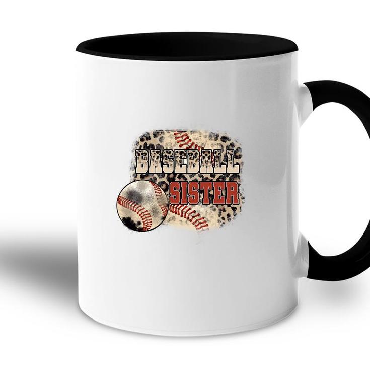 Original Baseball Sister Design Great Black Graphic Accent Mug
