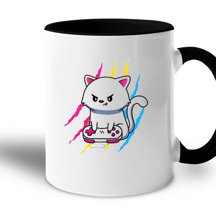 Pansexual Gaymer Geek Pride Lgbt Video Game Lover Gift Cat  Accent Mug