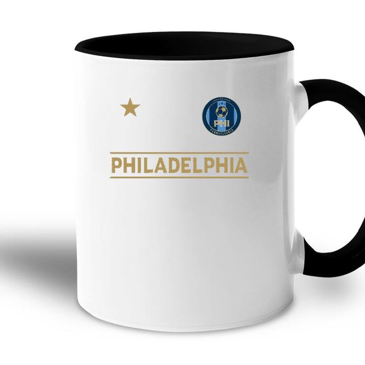 Philadelphia Soccer Jersey Original Fan Design Accent Mug