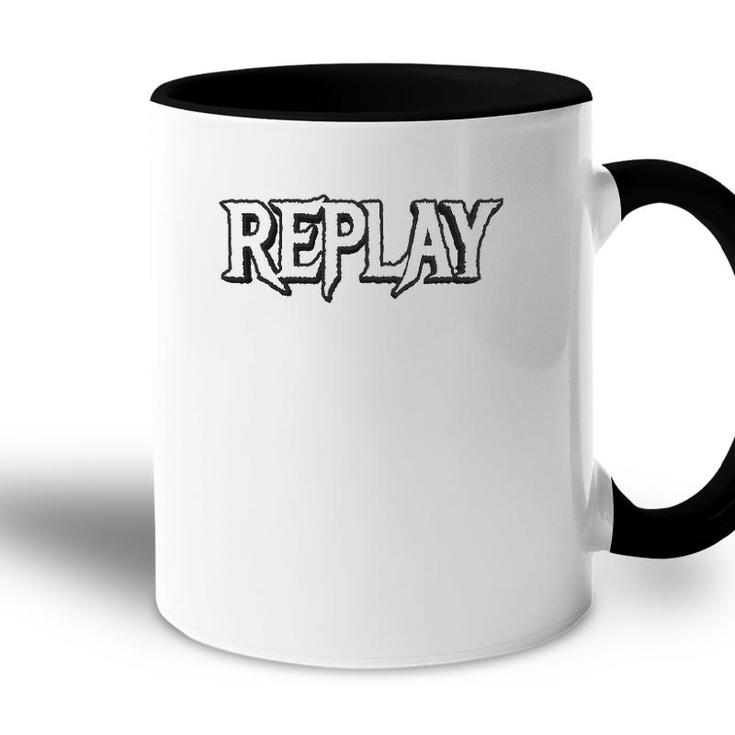 Replay Whites Text Gift Accent Mug