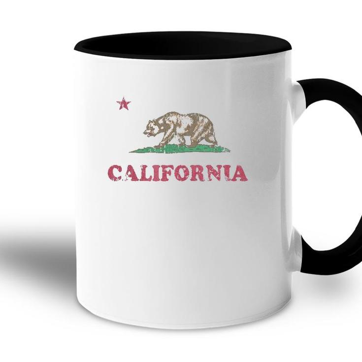 Retro California Republic Flag Gift Accent Mug