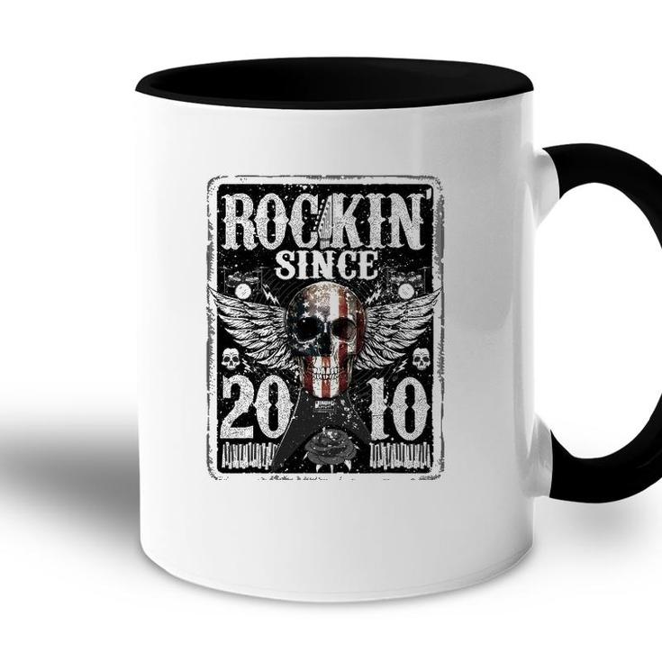 Rockin Since 2010  12 Years Old 12Th Birthday Classic Accent Mug