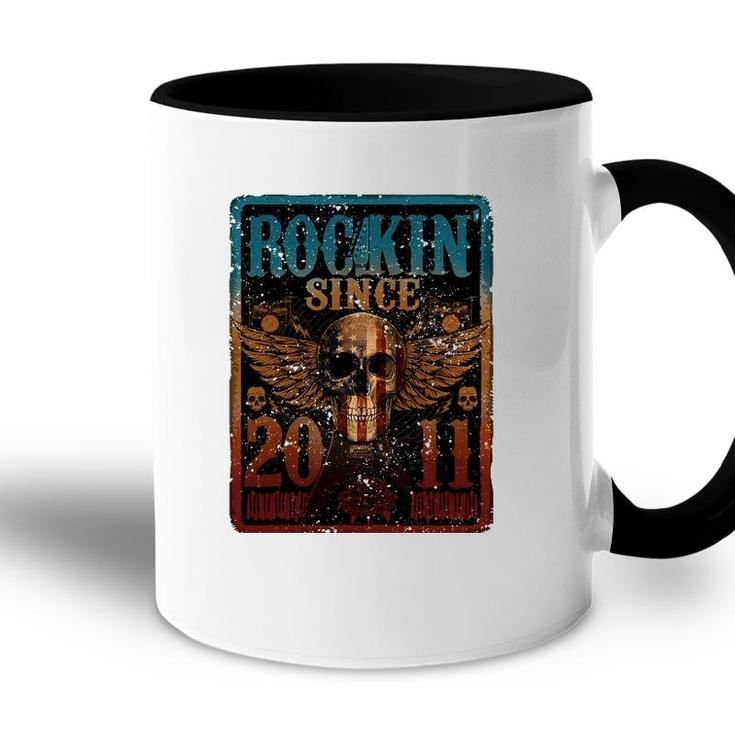 Rockin Since 2011  11 Years Old 11Th Birthday Classic Accent Mug