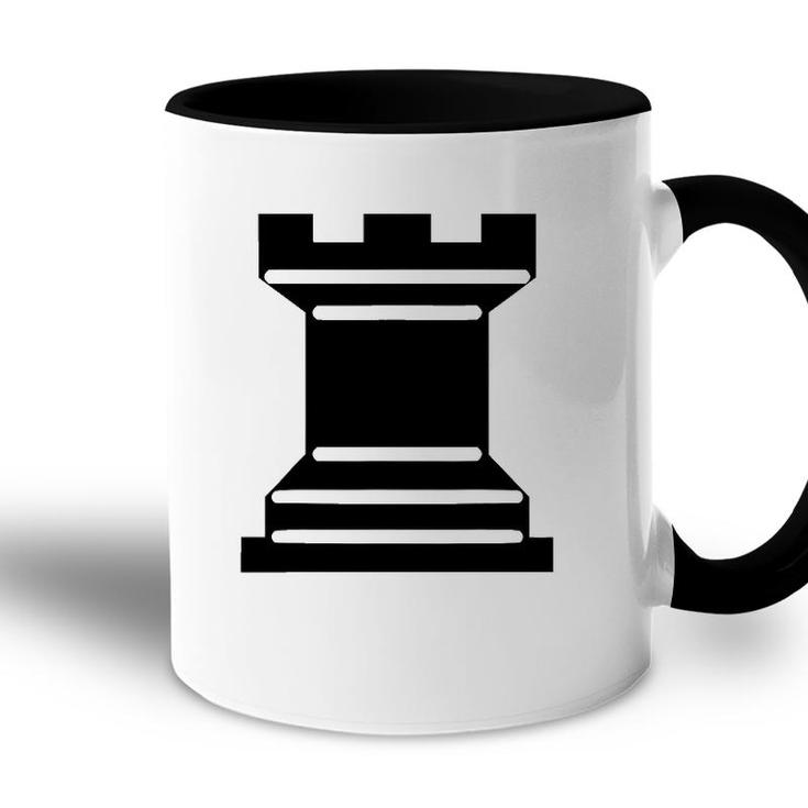 Rook Chess Piece Strategy Board Game Graphic Tee Accent Mug