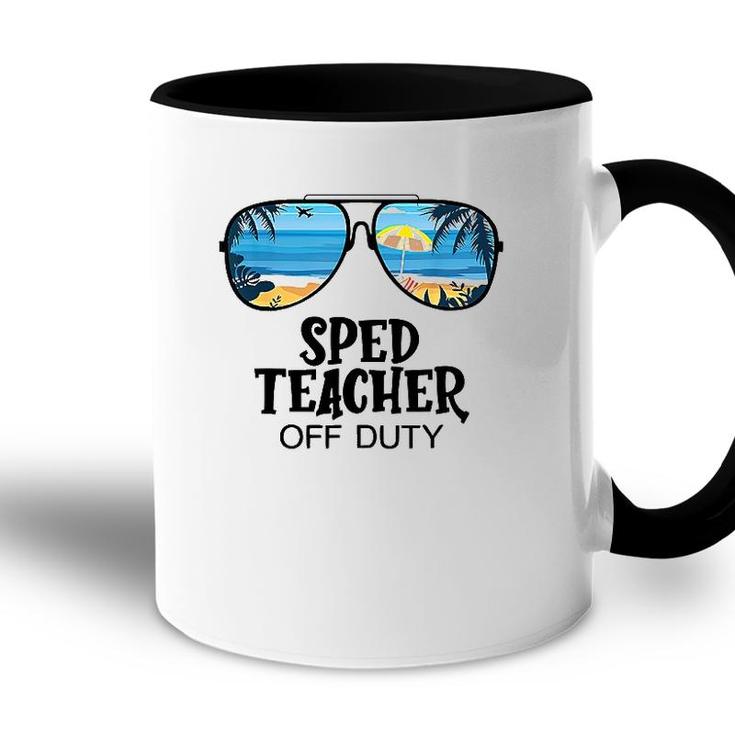 Sped Teacher Off Duty Sunglasses Beach Hello Summer Accent Mug