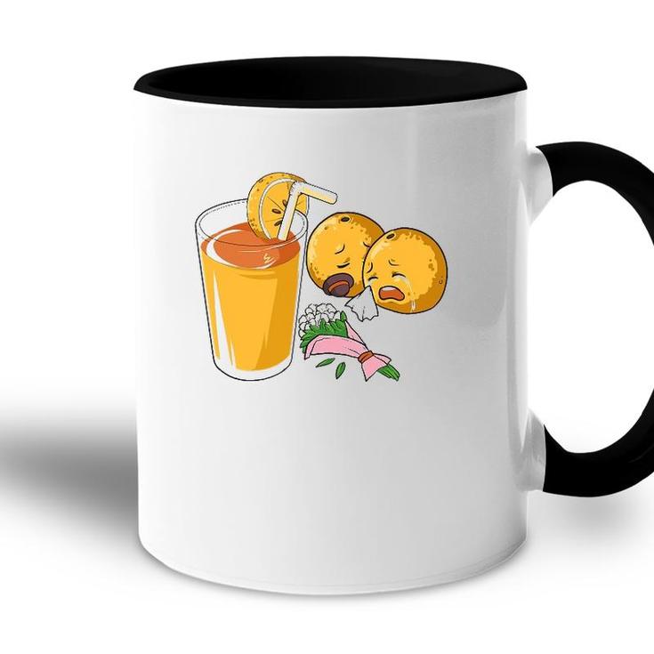 Summer Crying Orange Juice Funny Accent Mug