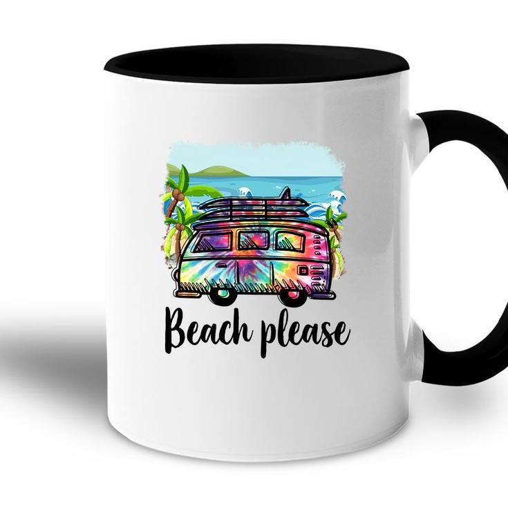 Summer Time Beach Please Retro Summer Beach Accent Mug