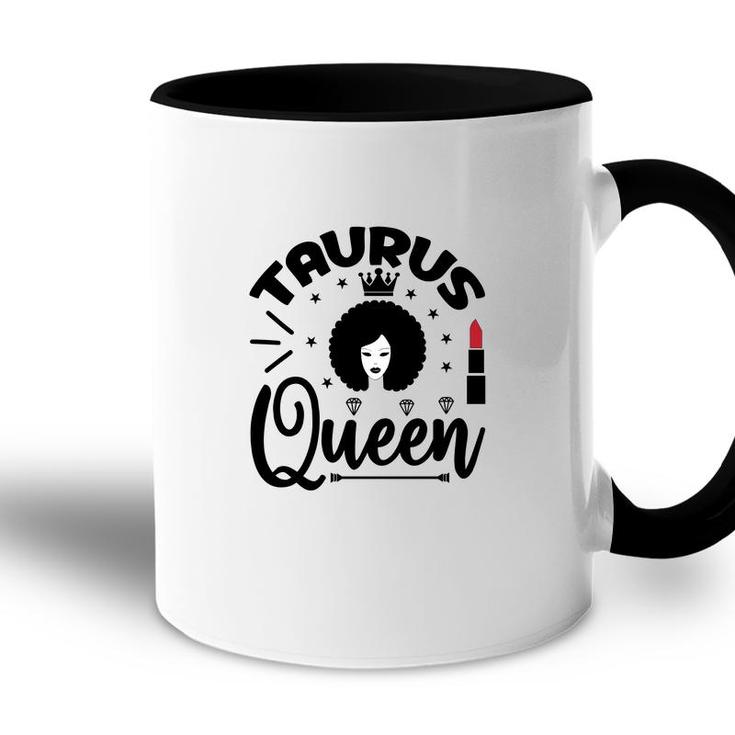 Taurus Curly Hair Queen Lipstick Decoration Accent Mug