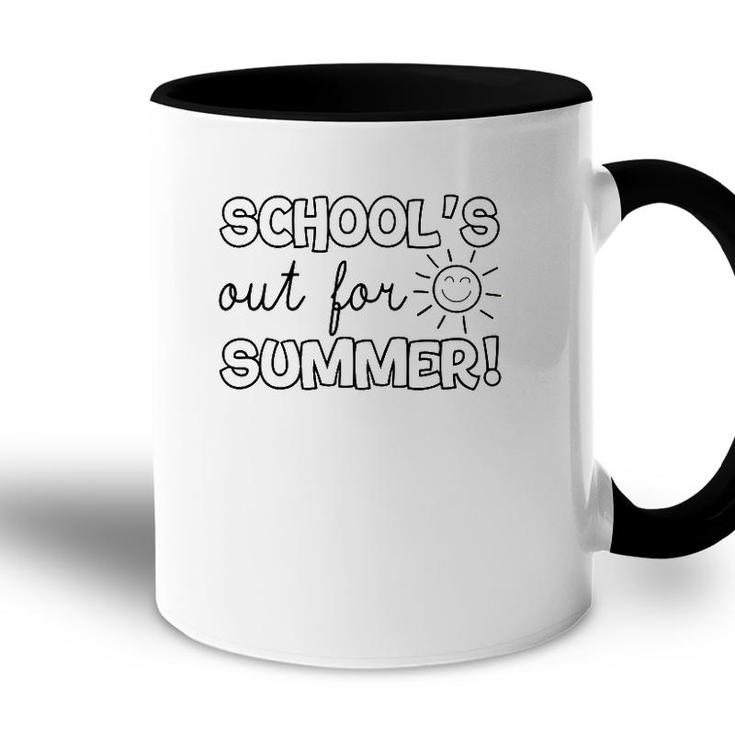 Teacher End Of Year  Schools Out For Summer Last Day  Accent Mug