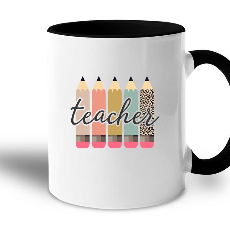 Teacher Pencil Gift  Show Respect To Teacher Accent Mug