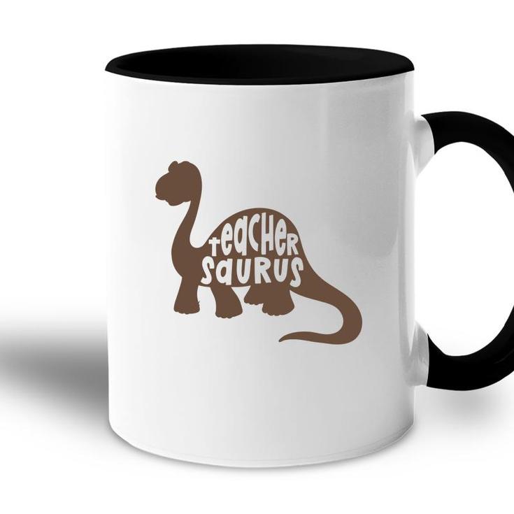 Teacher Saurus Dinosaur Great Art Graphic Accent Mug