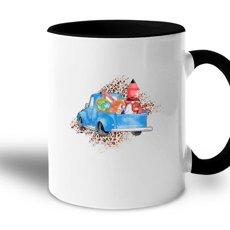 Teacher Trucks Carry Useful Knowledge To Students Accent Mug
