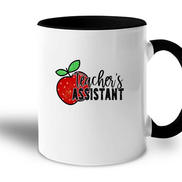 Teachers Assistant Apple Design For Teacher Accent Mug
